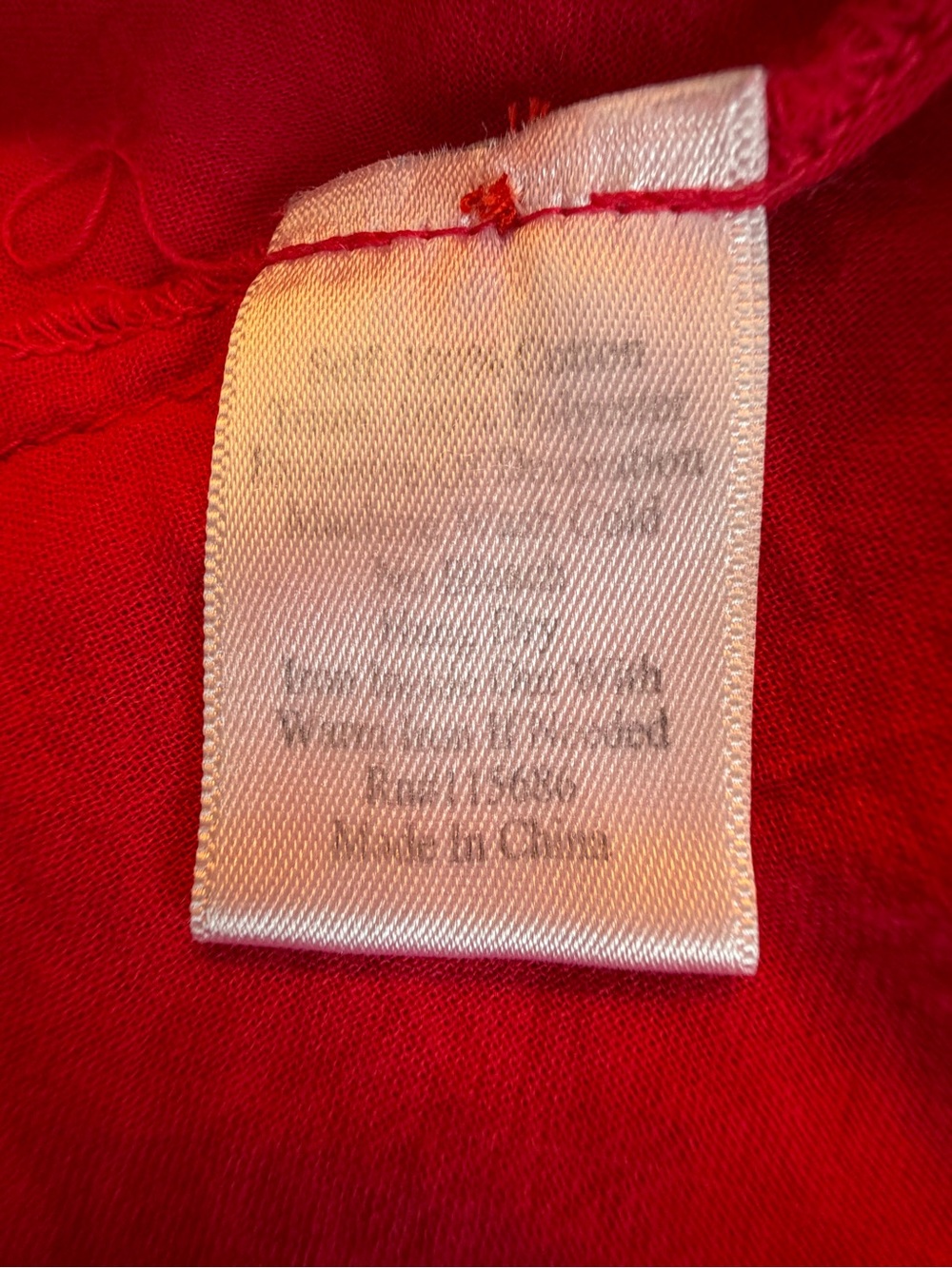 Johnny Was Red Button-Down Shirt with Light Blue Embroidery XS - Picture 12 of 13